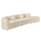 Invicta Sofa ATELIER L 3 osobowa XXL ecru bouclé 340cm / 46548