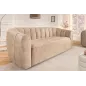 Invicta Sofa tapicerowana BABYLON 3 osobowa beżowy aksamit 200cm / 44511