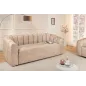 Invicta Sofa tapicerowana BABYLON 3 osobowa beżowy aksamit 200cm / 44511