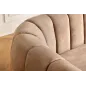 Invicta Sofa tapicerowana BABYLON 3 osobowa beżowy aksamit 200cm / 44511
