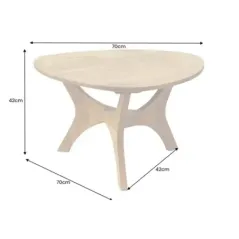 Invicta Stolik kawowy ARCHITECTURE miodowa akacja 70cm / 43739
