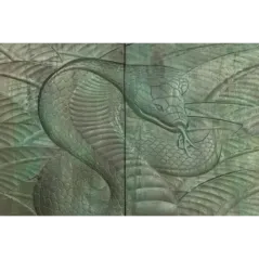 Invicta Komoda wysoka SNAKE turkusowe mango 120cm / 45303