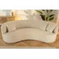 Invicta Sofa ATELIER L 3 osobowa beżowe bouclé 230cm / 46546
