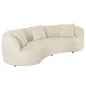 Invicta Sofa ATELIER L 3 osobowa beżowe bouclé 230cm / 46546
