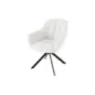 Invicta Fotel obrotowy Papillon biały Bouclé 180°/ 44591 Invicta Fotel obrotowy Papillon biały Bouclé 180°/ 44591