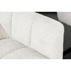 Invicta Fotel obrotowy Papillon biały Bouclé 180°/ 44591