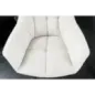 Invicta Fotel obrotowy Papillon biały Bouclé 180°/ 44591 Invicta Fotel obrotowy Papillon biały Bouclé 180°/ 44591