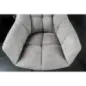 Invicta Fotel obrotowy Papillon szary BOUCLÉ 180°/ 44593 Invicta Fotel obrotowy Papillon szary BOUCLÉ 180°/ 44593