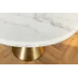 Invicta Stół okrągły ELEGANCIA blat optyka marmuru Ø 130cm / 45898