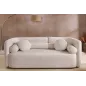 Invicta Sofa tapicerowana ART DECO 3 osobowa beżowe bouclé 200cm / 44509