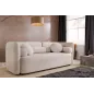 Invicta Sofa tapicerowana ART DECO 3 osobowa beżowe bouclé 200cm / 44509