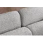 Invicta Sofa tapicerowana ART DECO 3 osobowa szare bouclé 200cm / 44508