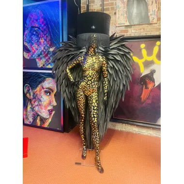 Lampa podłogowa LADY ANGEL PHANTER z abażurem 180cm