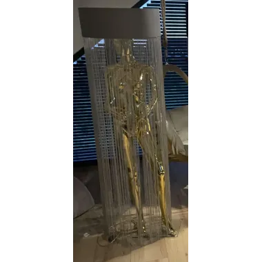 Lampa podłogowa LADY FRINGE z abażurem 180cm