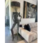 Lampa podłogowa LADY HAND PAINTED z abażurem 180cm