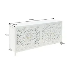 Invicta Komoda orientalna Marrakech białe mango 170cm / 43852