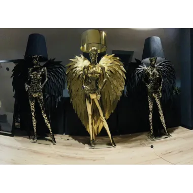 Lampa podłogowa LADY ANGEL PHANTER 2 z abażurem 180cm