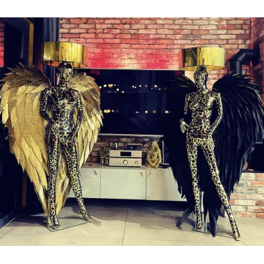 Lampa podłogowa LADY ANGEL PHANTER 2 z abażurem 180cm