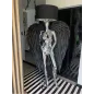 Lampa podłogowa LADY ANGEL SILVER & BLACK z abażurem 180cm