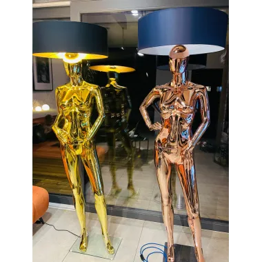 Lampa podłogowa LADY WOMAN z abażurem 180cm