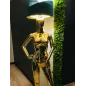 Lampa podłogowa LADY WOMAN GLOD & GREEN z abażurem 180cm