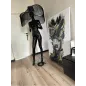 Lampa podłogowa LADY MEXICAN BLACK z abażurem 180cm