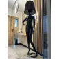 Lampa podłogowa LADY BLACK z abażurem 180cm