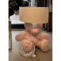 Lampa stołowa BEAR PINK LOGO z abażurem 75cm