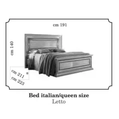 LEONARDO Włoskie łóżko Italian Size 160 x 190/200cm / Arredoclassic