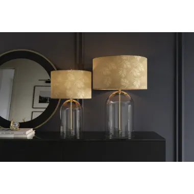 Invicta Lampa stołowa CLASSICO klosz biało złoty 55cm / 46013