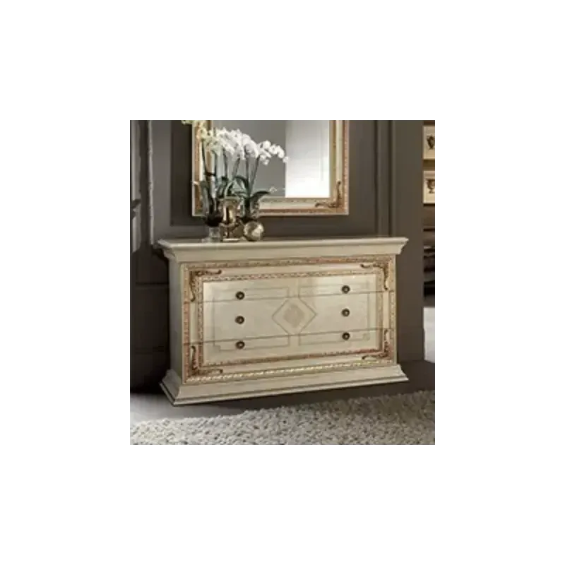 LEONARDO Włoska komoda 3 szuflady z ozdobnikami 140 X 91 X 62cm / Arredoclassic LEONARDO Włoska komoda 3 szuflady z ozdobnikami 140 X 91 X 62cm / Arredoclassic