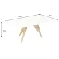 Invicta Stolik kawowy ART LIVING ceramiczny biały blat 130cm / 46204