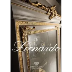 LEONARDO Włoskie lustro w ramie bez ozdobników 170 x 110 x 3cm / Arredoclassic