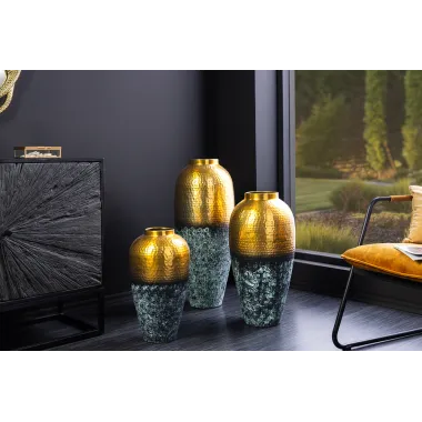 Invicta Wazon ORIENT XL 75 cm złoty z patyną / 44873