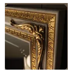 LEONARDO Włoskie lustro w ramie bez ozdobników 170 x 110 x 3cm / Arredoclassic