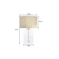 Invicta Lampa stołowa CLASSICO klosz biało złoty 50cm / 46013