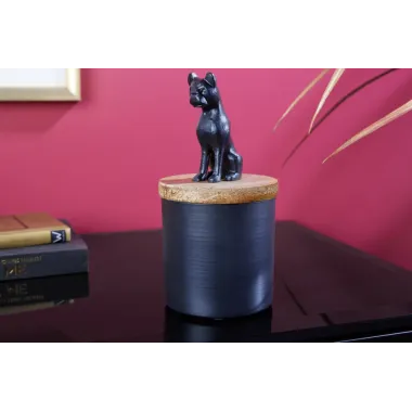 Invicta rzeźbiarska PANTHER czarne żelazo drewno mango naturalne 20cm / 43949