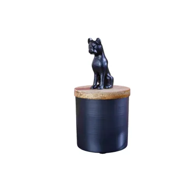 Invicta rzeźbiarska PANTHER czarne żelazo drewno mango naturalne 20cm / 43949