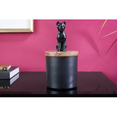 Invicta rzeźbiarska PANTHER czarne żelazo drewno mango naturalne 20cm / 43949