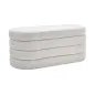 Invicta Ławka do siedzenia VOQUE kremowo-białe bouclé 115cm / 43387