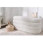 Invicta Ławka do siedzenia VOQUE kremowo-białe bouclé 115cm / 43387