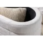 Invicta Ławka do siedzenia VOQUE kremowo-białe bouclé 115cm / 43387
