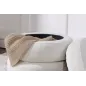 Invicta Pufa VOQUE bouclé kremowo-biała 50cm / 43524