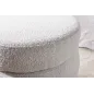 Invicta Pufa VOQUE bouclé kremowo-biała 50cm / 43524