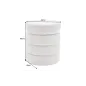 Invicta Pufa VOQUE bouclé kremowo-biała 50cm / 43524