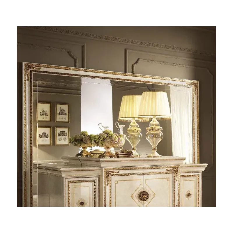 LEONARDO Włoskie lustro mural z ozdobnikami 270 x 215 x 3cm / Arredoclassic LEONARDO Włoskie lustro mural z ozdobnikami 270 x 215 x 3cm / Arredoclassic