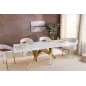 Invicta Stół do jadalni ART LIVING ceramiczny optyka białego marmuru 200cm / 462023 Invicta Stół do jadalni ART LIVING ceramiczny optyka białego marmuru 200cm / 462023
