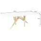 Invicta Stół do jadalni ART LIVING ceramiczny optyka białego marmuru 200cm / 462023 Invicta Stół do jadalni ART LIVING ceramiczny optyka białego marmuru 200cm / 462023