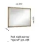 LEONARDO Włoskie lustro mural z ozdobnikami 270 x 215 x 3cm / Arredoclassic LEONARDO Włoskie lustro mural z ozdobnikami 270 x 215 x 3cm / Arredoclassic