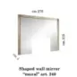 LEONARDO Włoskie lustro mural z ozdobnikami 270 x 215 x 3cm / Arredoclassic LEONARDO Włoskie lustro mural z ozdobnikami 270 x 215 x 3cm / Arredoclassic